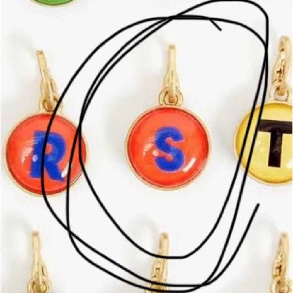 NWOT Clare V monogram S “free the sardines” charm